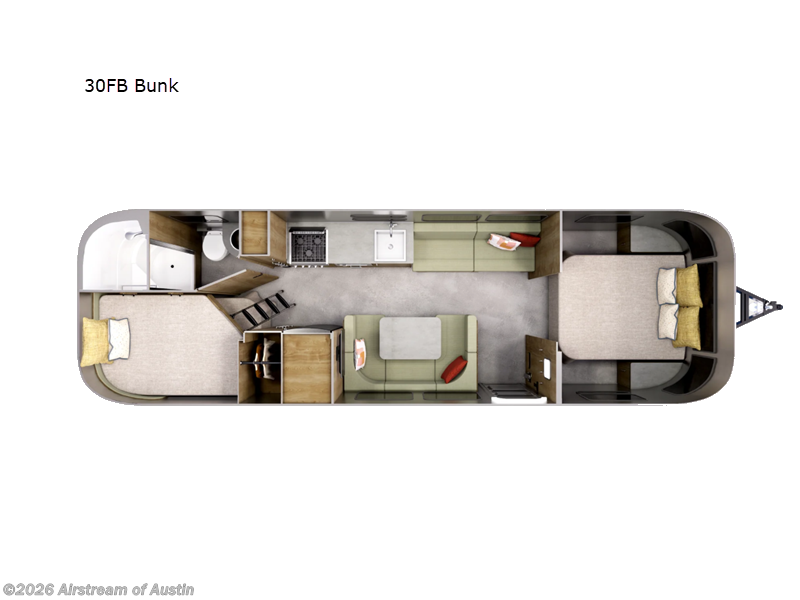 2027 Airstream Flying Cloud 30FB Bunk - New Travel Trailer For Sale by Airstream of Austin in Buda, Texas