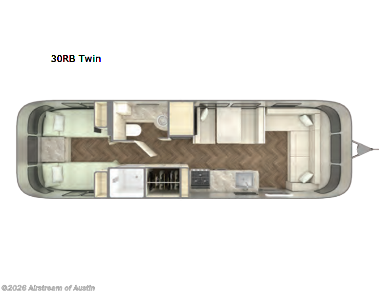 2025 Airstream International 30RB Twin - Used Travel Trailer For Sale by Airstream of Austin in Buda, Texas