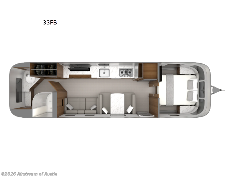 2026 Airstream Classic 33FBQ - Used Travel Trailer For Sale by Airstream of Austin in Buda, Texas