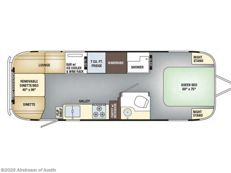 2017 Airstream Tommy Bahama 27FB - Used Travel Trailer For Sale by Airstream of Austin in Buda, Texas