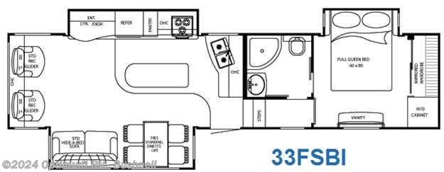 2012 Gulf Stream Canyon Trail 33 FSBI - Used Fifth Wheel For Sale by Optimum RV in Bushnell, Florida features Slideout