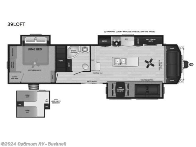2023 Keystone Retreat 39LOFT - New Destination Trailer For Sale by Optimum RV - Bushnell in Bushnell, Florida