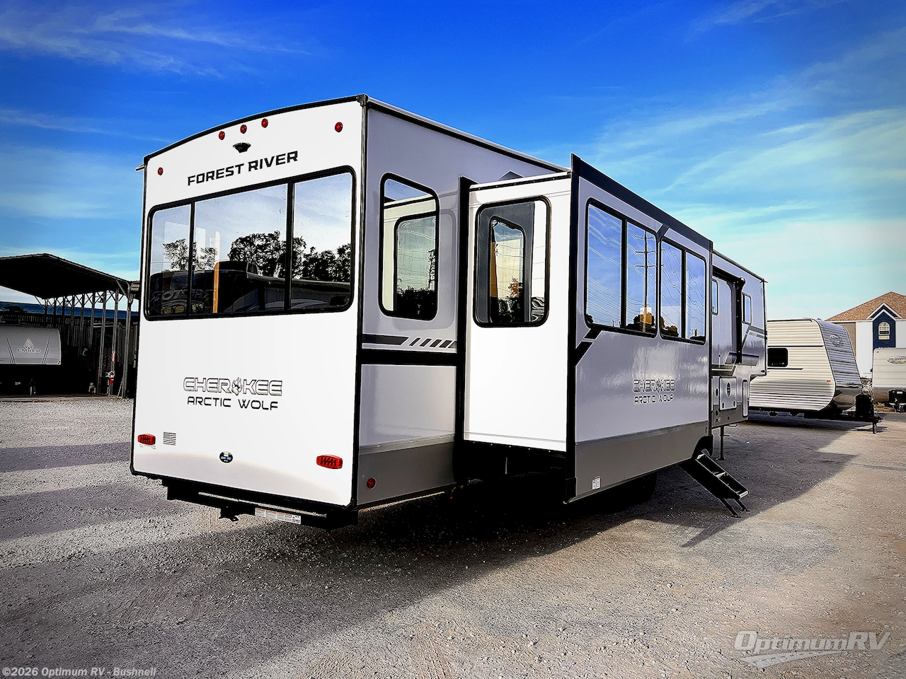 2025 Forest River Cherokee Arctic Wolf Suite 3650SUITE - New Fifth Wheel For Sale by Optimum RV - Bushnell in Bushnell, Florida features Slideout, Awning