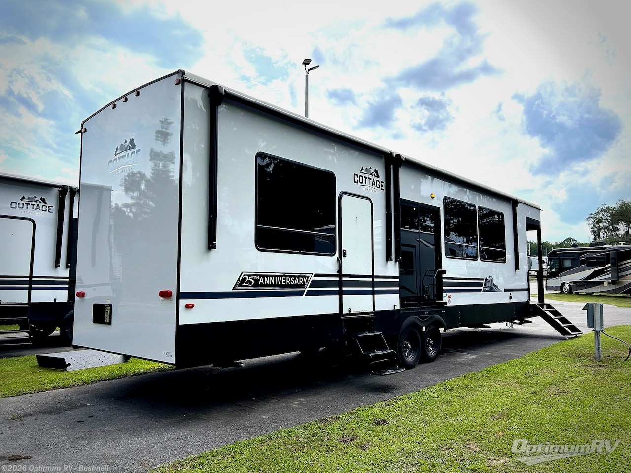 2024 Forest River Cedar Creek Cottage 40CFD - New Destination Trailer For Sale by Optimum RV - Bushnell in Bushnell, Florida features Awning, Slideout