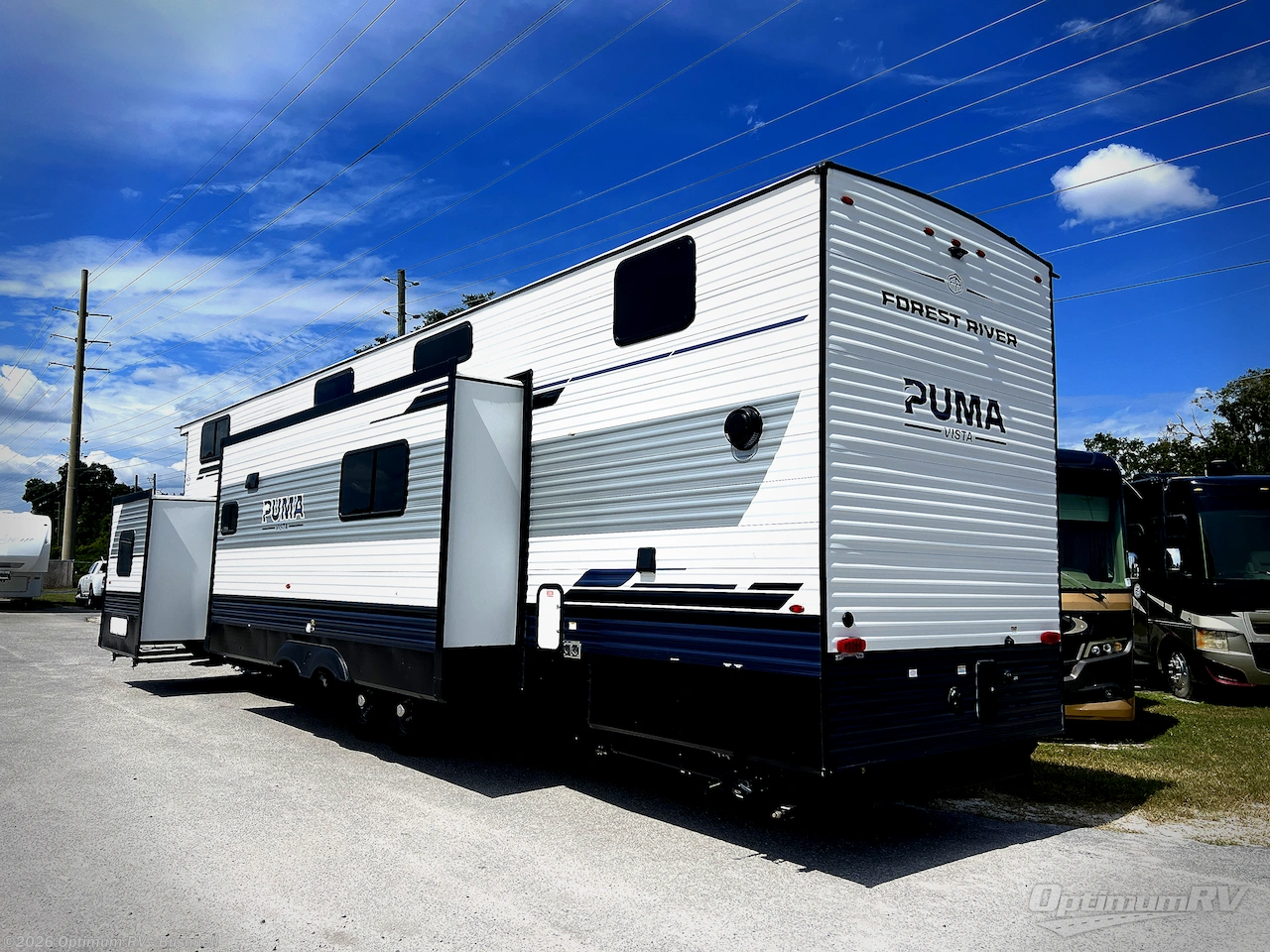 2027 Forest River Puma Vista 420LFT - New Destination Trailer For Sale by Optimum RV - Bushnell in Bushnell, Florida features Slideout, Awning