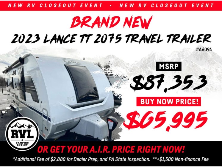 New 2023 Lance TT 2075 available in Adamsburg, Pennsylvania