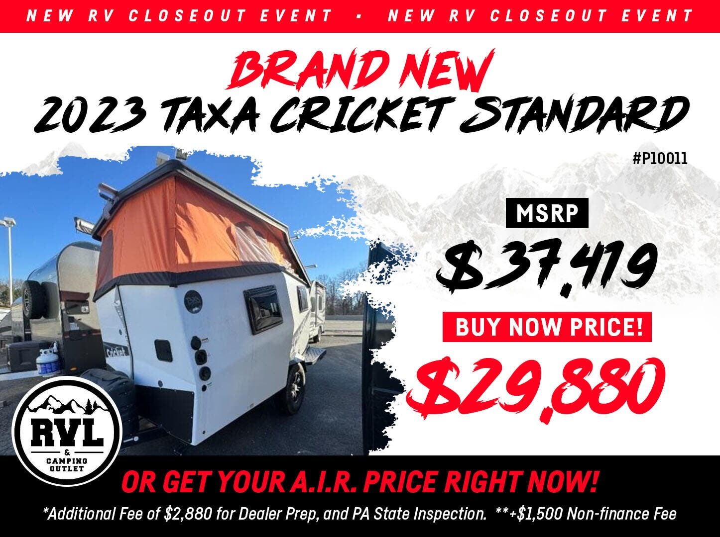 2023 Taxa Cricket Standard RV for Sale in Adamsburg, PA 15611 P10011