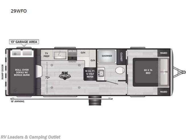 2024 Keystone Raptor Carbon Series 29WFO - New Toy Hauler For Sale by RV Leaders & Camping Outlet in Adamsburg, Pennsylvania