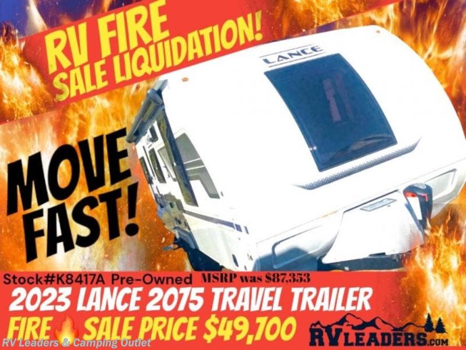 Used 2023 Lance Lance Travel Trailers 2075 available in Adamsburg, Pennsylvania