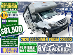 Used 2020 Coachmen Prism 2200FS available in Adamsburg, Pennsylvania