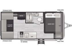 Stock Image for 2025 Keystone Mini 1750RD (options and colors may vary)