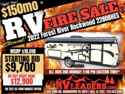 Used 2021 Forest River Rockwood Extreme Sports Package 2280BHESP available in Adamsburg, Pennsylvania