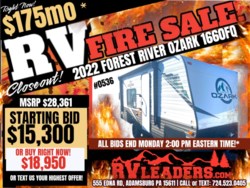 Used 2022 Forest River Ozark 1660FQ available in Adamsburg, Pennsylvania