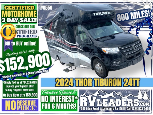 2024 Thor Motor Coach Tiburon 24TT