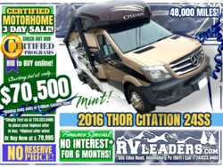 Used 2016 Thor Motor Coach Citation SS24 available in Adamsburg, Pennsylvania