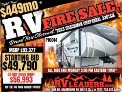 New 2023 Coachmen Chaparral 336TSIK available in Adamsburg, Pennsylvania