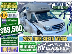 Used 2020 Thor Motor Coach Siesta Sprinter 24SK available in Adamsburg, Pennsylvania