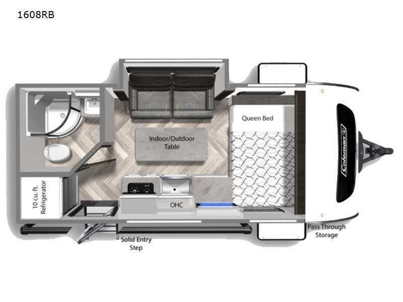 2022 Coleman Rubicon 1608RB - Used Travel Trailer For Sale by RV Leaders & Camping Outlet in Adamsburg, Pennsylvania features Slideout