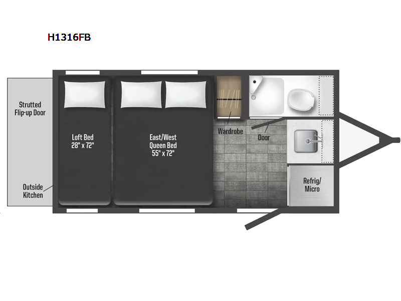 2023 Winnebago HIKE 100 H1316FB - Used Travel Trailer For Sale by RV Leaders & Camping Outlet in Adamsburg, Pennsylvania