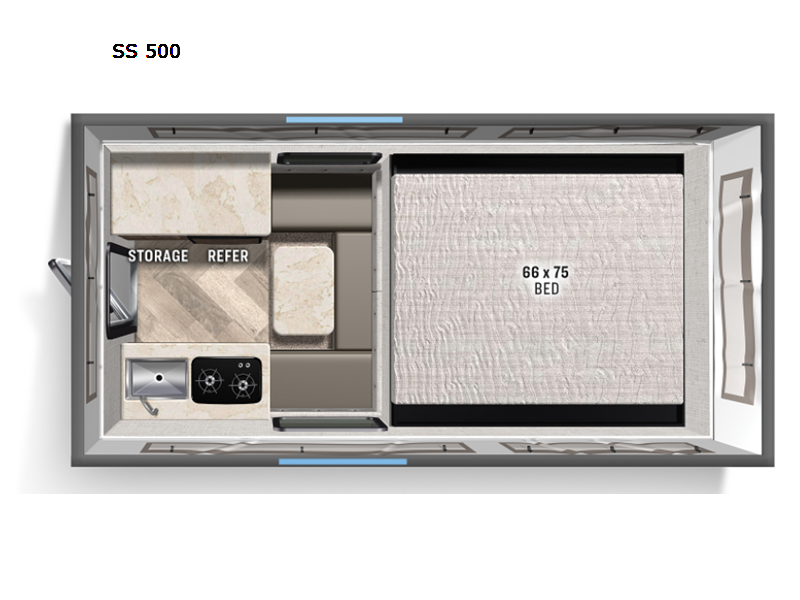 2024 Palomino Backpack Edition SS 500 - Used Truck Camper For Sale by RV Leaders & Camping Outlet in Adamsburg, Pennsylvania