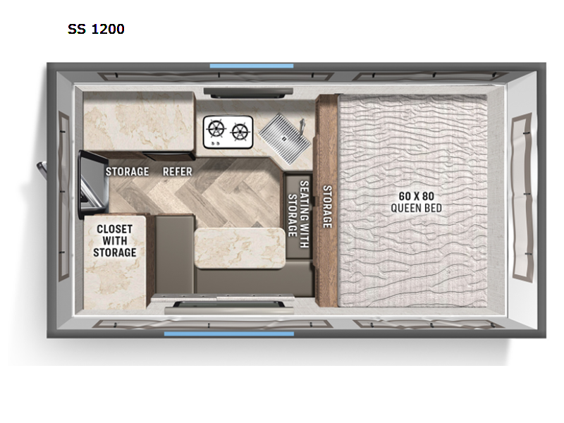 2024 Palomino Backpack Edition SS 1200 - New Truck Camper For Sale by RV Leaders & Camping Outlet in Adamsburg, Pennsylvania