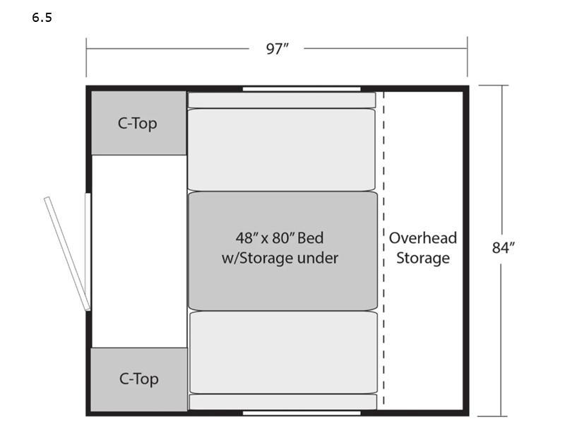 2026 Soaring Eagle Adlar 6.5 - New Truck Camper For Sale by RV Leaders & Camping Outlet in Adamsburg, Pennsylvania