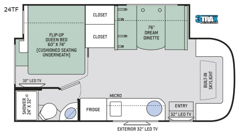 2019 Thor Motor Coach Compass 24TF - Used Class C For Sale by RV Leaders & Camping Outlet in Adamsburg, Pennsylvania features Slideout