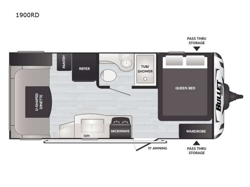 2021 Keystone Bullet Crossfire 1900RD - Used Travel Trailer For Sale by RV Leaders & Camping Outlet in Adamsburg, Pennsylvania