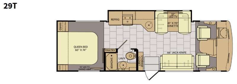 2016 Fleetwood Flair 29T - Used Class A For Sale by RV Leaders & Camping Outlet in Adamsburg, Pennsylvania features Slideout