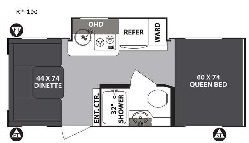 2019 Forest River R Pod RP-190 - Used Travel Trailer For Sale by RV Leaders & Camping Outlet in Adamsburg, Pennsylvania features Slideout
