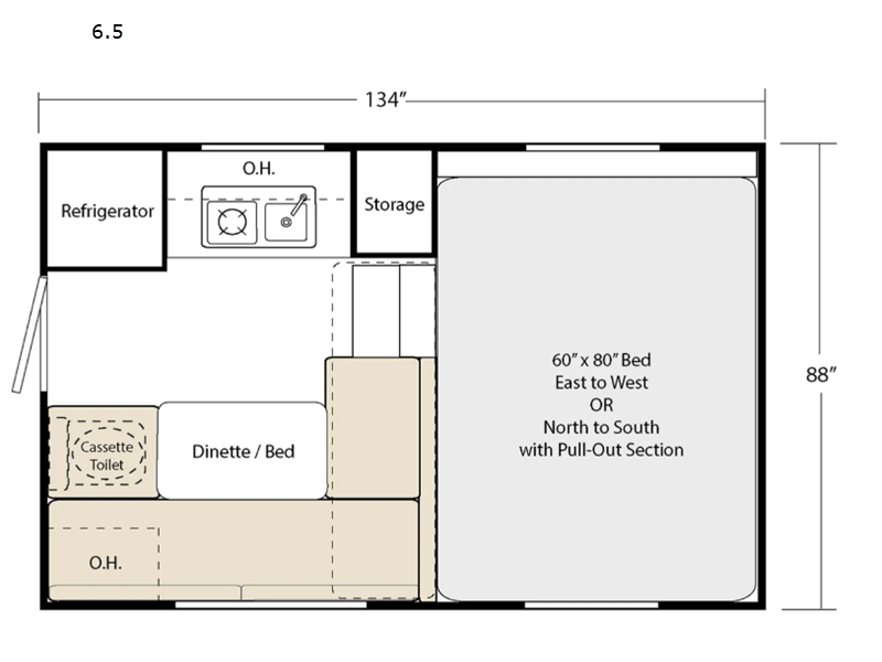 2026 Soaring Eagle AQUILA 6.5 - New Truck Camper For Sale by RV Leaders & Camping Outlet in Adamsburg, Pennsylvania