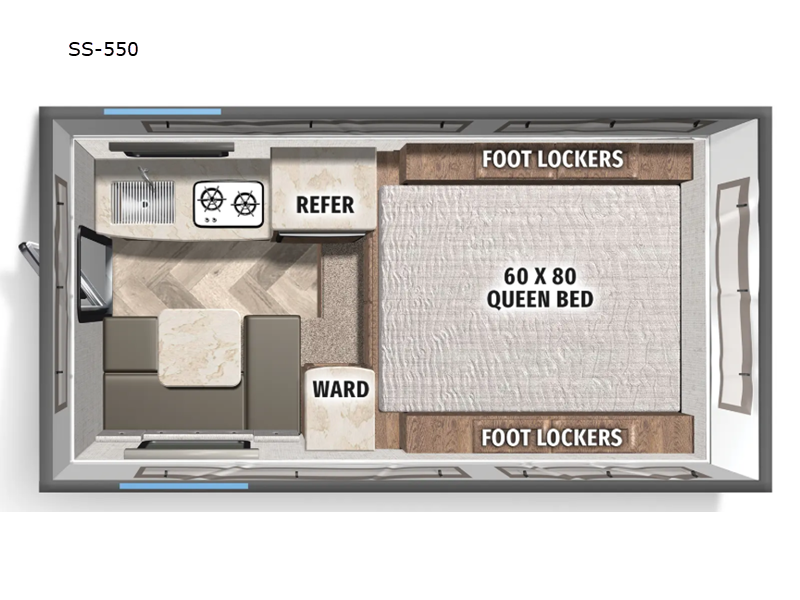 2026 Palomino Backpack Edition SS-550 - New Truck Camper For Sale by RV Leaders & Camping Outlet in Adamsburg, Pennsylvania