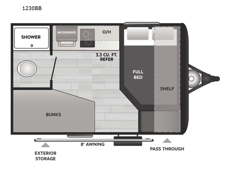 2026 Keystone Springdale Mini 1230BB - New Travel Trailer For Sale by RV Leaders & Camping Outlet in Adamsburg, Pennsylvania
