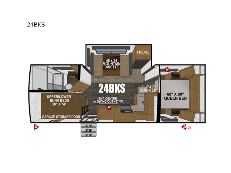 2027 Outdoors RV Timber Ridge Titanium Series 24BKS - New Travel Trailer For Sale by RV Leaders & Camping Outlet in Adamsburg, Pennsylvania features Slideout