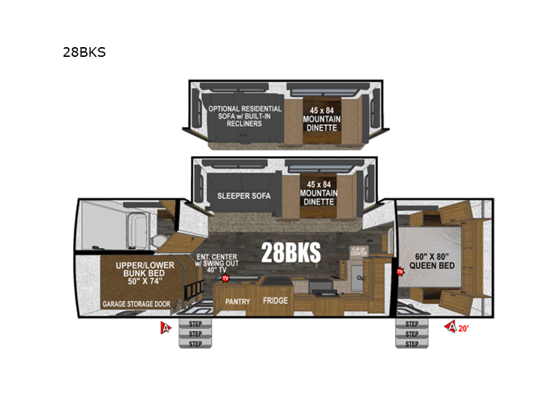 2027 Outdoors RV Timber Ridge Titanium Series 28BKS - New Travel Trailer For Sale by RV Leaders & Camping Outlet in Adamsburg, Pennsylvania features Slideout