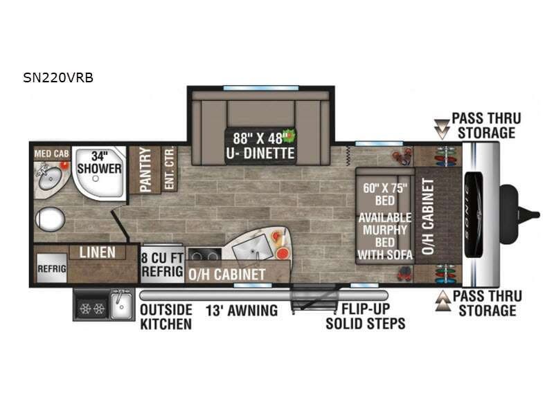 2021 Venture RV Sonic SN220VRB - Used Travel Trailer For Sale by RV Leaders & Camping Outlet in Adamsburg, Pennsylvania features Slideout