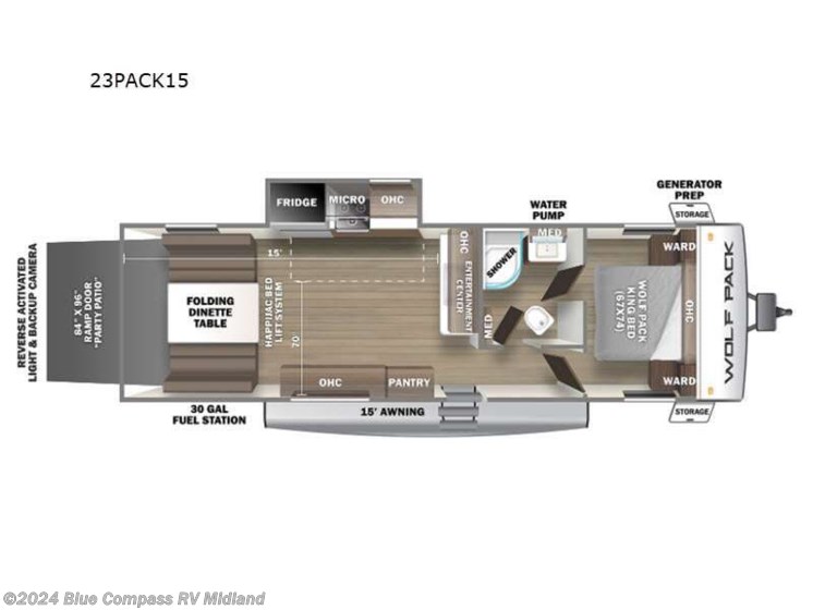 Used 2021 Forest River Cherokee Wolf Pack 23PACK15 available in Midland, Michigan