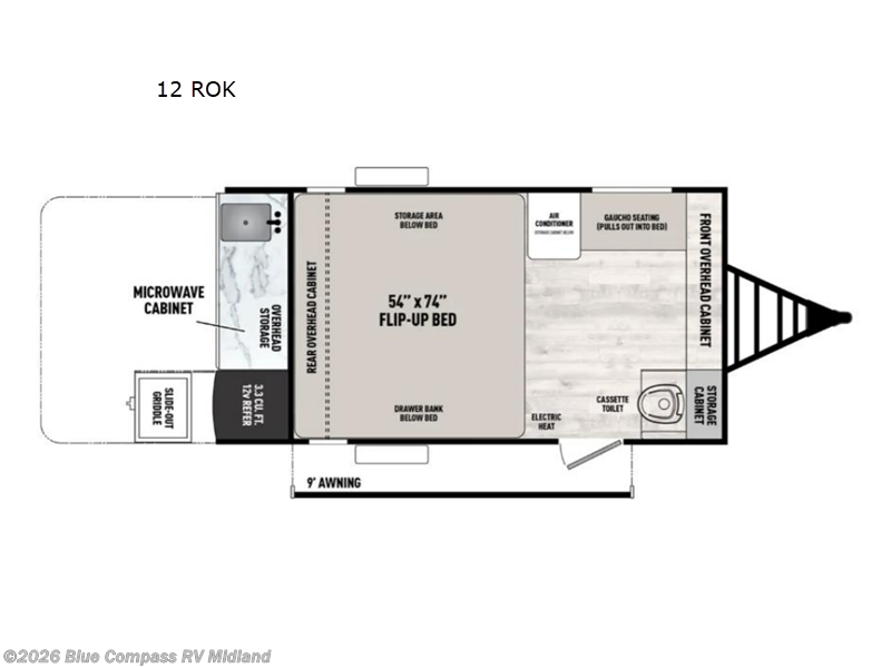2025 Forest River Aurora ROK 12 ROK - New Travel Trailer For Sale by Blue Compass RV Midland in Midland, Michigan