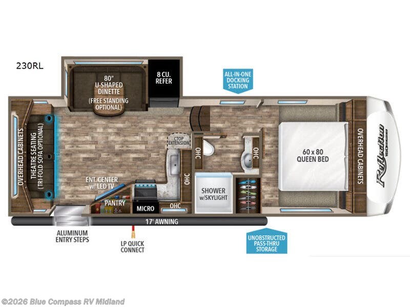 2019 Grand Design Reflection 150 Series 230RL - Used Fifth Wheel For Sale by Blue Compass RV Midland in Midland, Michigan features Slideout