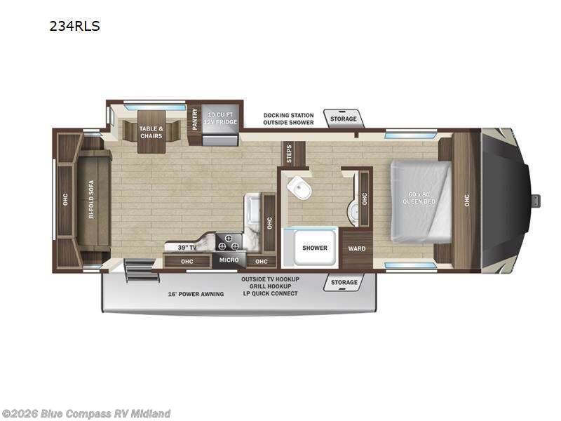 2023 Highland Ridge Roamer Light Duty 234RLS - Used Fifth Wheel For Sale by Blue Compass RV Midland in Midland, Michigan features Slideout