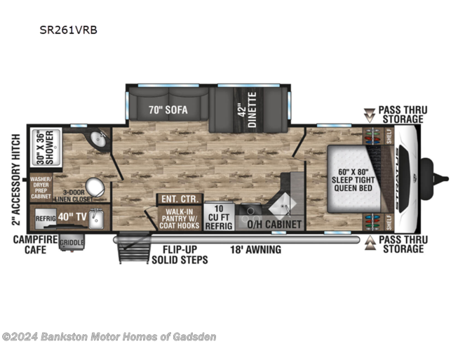 2024 Venture RV Stratus SR261VRB - New Travel Trailer For Sale by Bankston Motor Homes of Gadsden in Attalla, Alabama