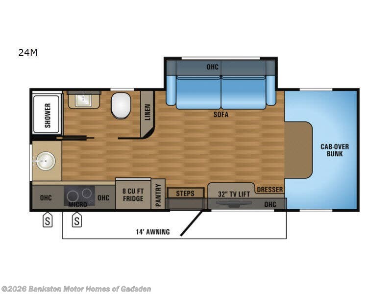 2017 Jayco Melbourne 24M - Used Class C For Sale by Bankston Motor Homes of Gadsden in Attalla, Alabama features Slideout