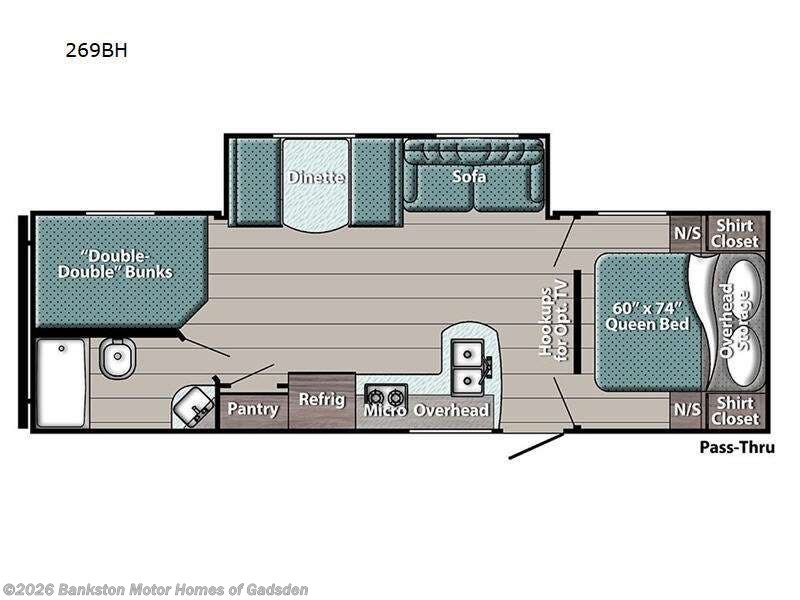 2025 Gulf Stream Ameri-Lite Ultra Lite 269BH - New Travel Trailer For Sale by Bankston Motor Homes of Gadsden in Attalla, Alabama features Slideout