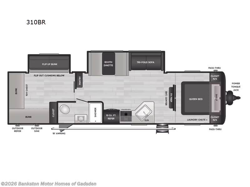 2025 Keystone Springdale 310BR - New Travel Trailer For Sale by Bankston Motor Homes of Gadsden in Attalla, Alabama features Slideout