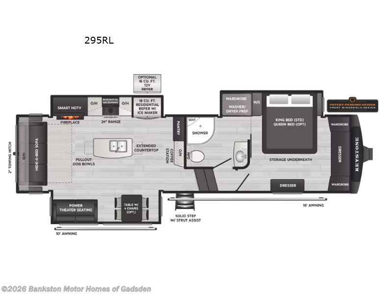 2026 Keystone Montana High Country 295RL - New Fifth Wheel For Sale by Bankston Motor Homes of Gadsden in Attalla, Alabama features Slideout