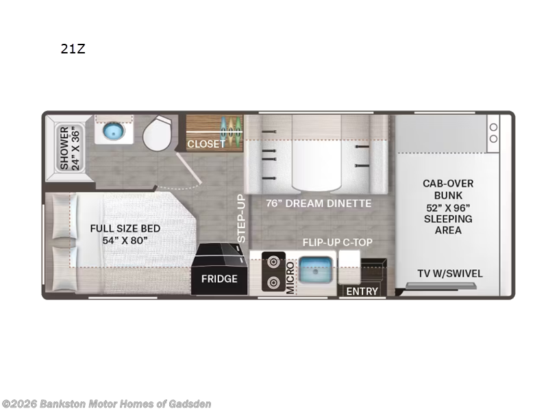 2026 Thor Motor Coach Chateau 21Z - New Class C For Sale by Bankston Motor Homes of Gadsden in Attalla, Alabama