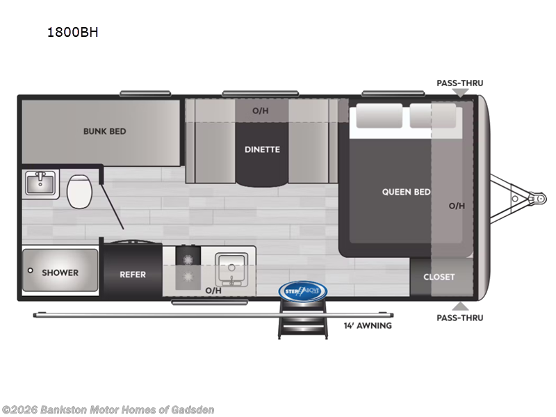 2023 Keystone Springdale Mini 1800BH - Used Travel Trailer For Sale by Bankston Motor Homes of Gadsden in Attalla, Alabama