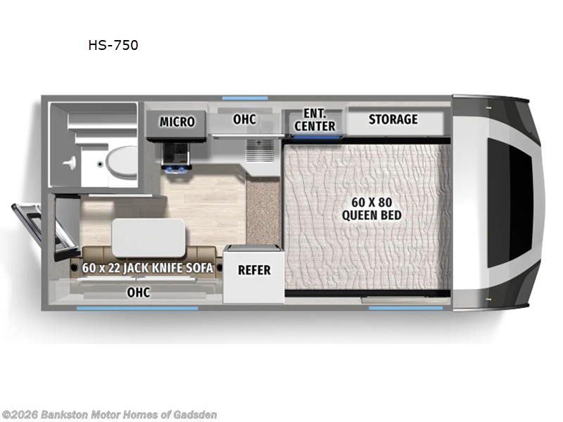 2026 Palomino Backpack Edition HS-750 - New Truck Camper For Sale by Bankston Motor Homes of Gadsden in Attalla, Alabama
