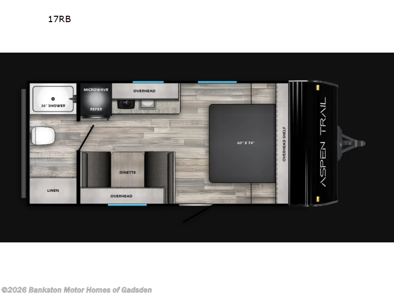 2026 Dutchmen Aspen Trail Mini 17RB - New Travel Trailer For Sale by Bankston Motor Homes of Gadsden in Attalla, Alabama