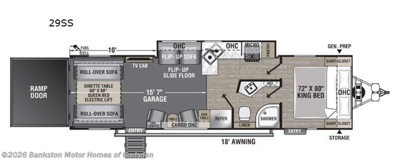 2021 Coachmen Adrenaline 29SS - Used Toy Hauler For Sale by Bankston Motor Homes of Gadsden in Attalla, Alabama features Slideout